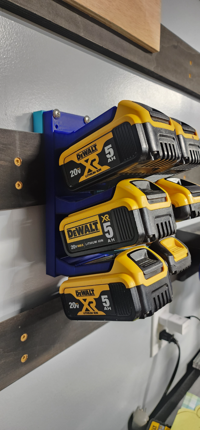 3-Tier | 20v DeWALT Battery Holder