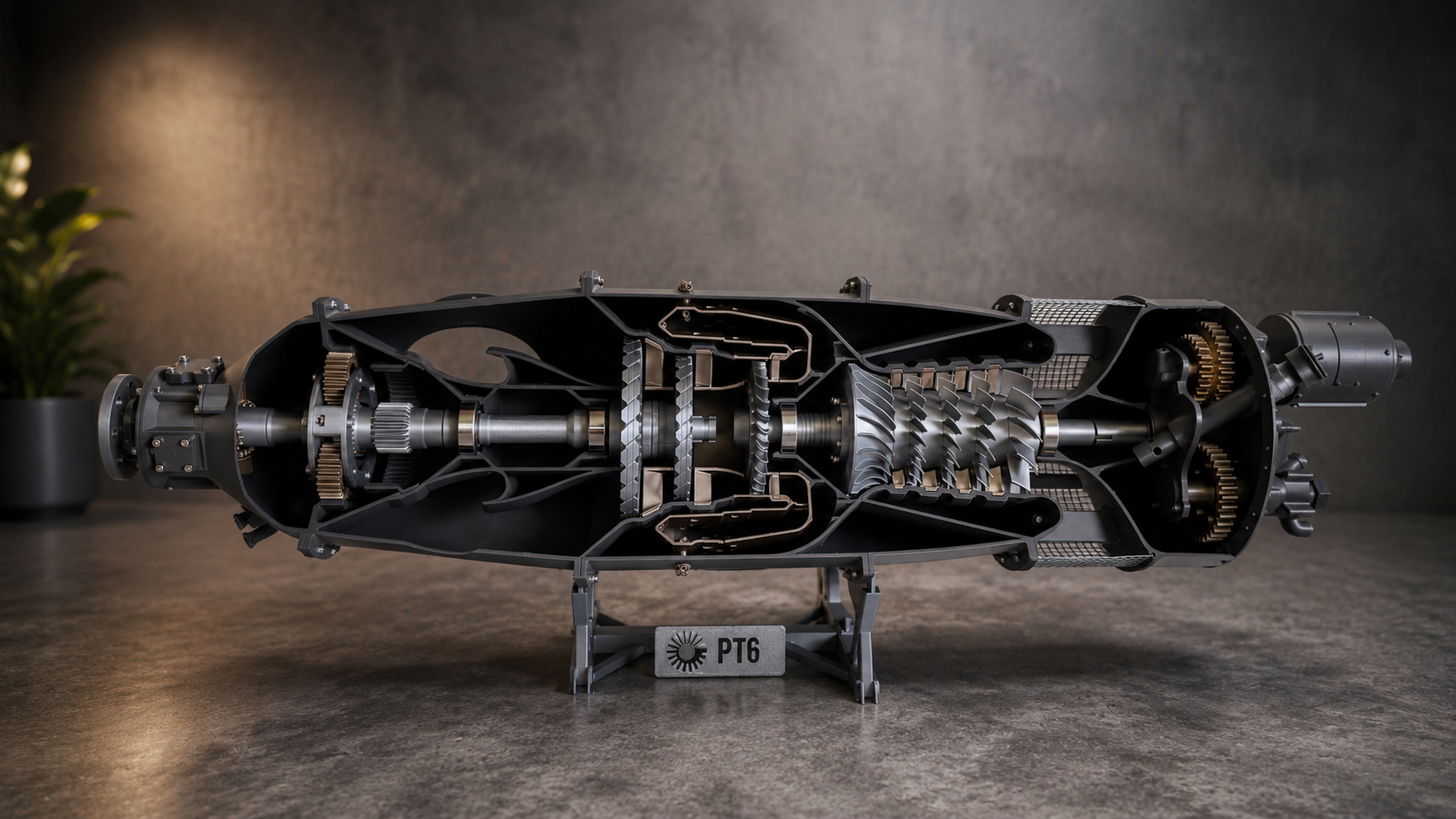 Pratt & Whitney PT6 Model Engine – White Goose Prints LLC