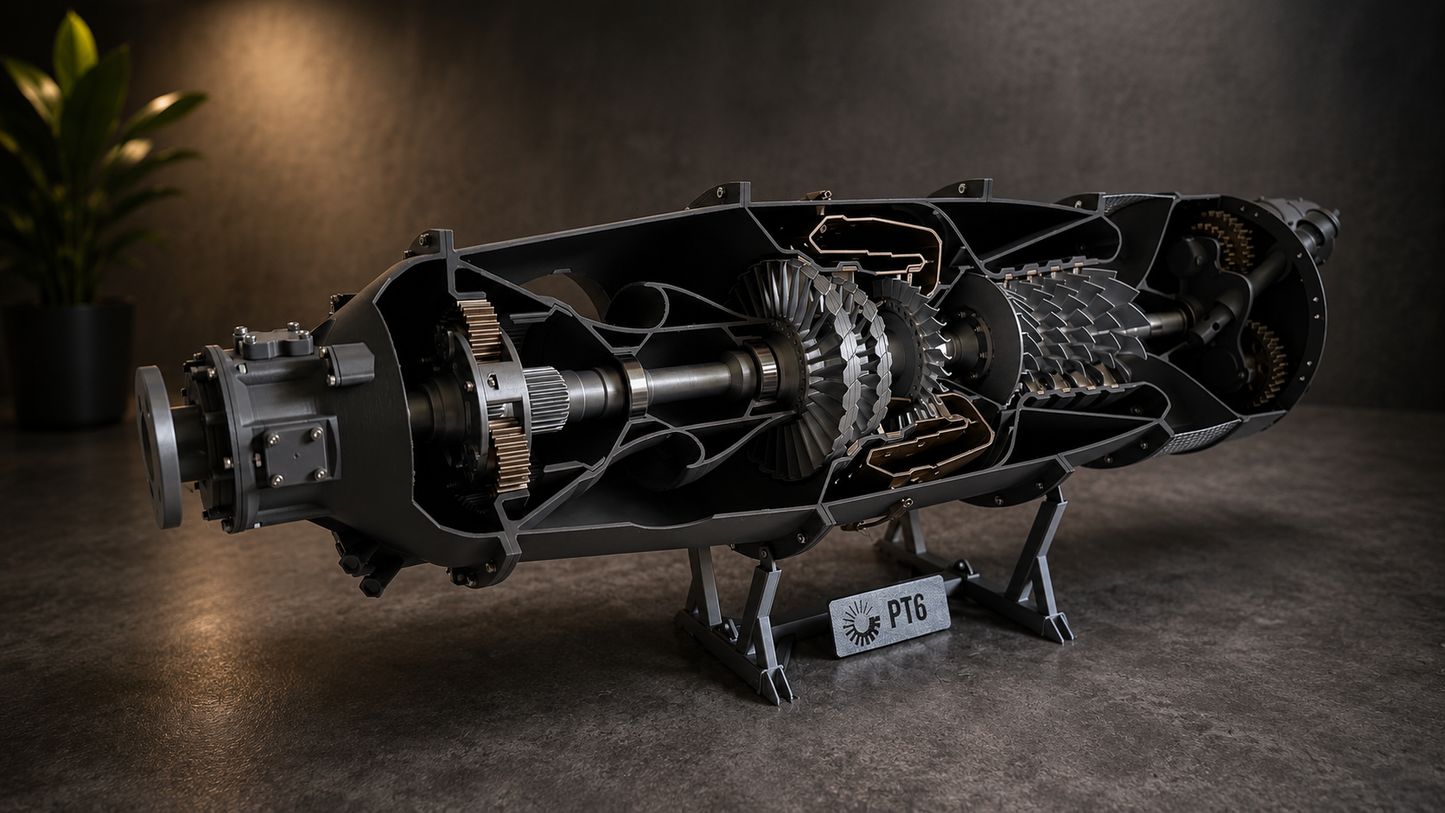 Pratt & Whitney PT6 Model Engine