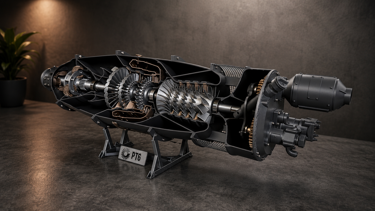 Pratt & Whitney PT6 Model Engine