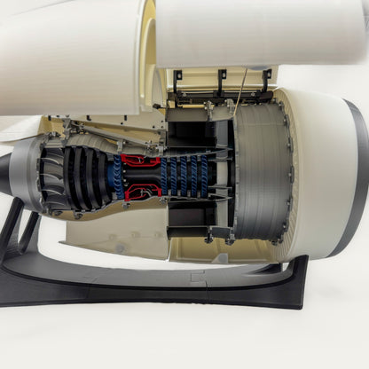 Low Bypass Turbofan Jet Engine | With Nacelle